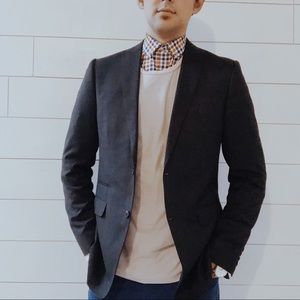 Classic black suit jacket